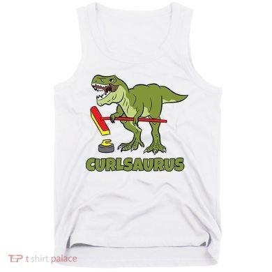 Curlsaurus Curler Dinosaur Sport Tank Top