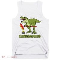 Curlsaurus Curler Dinosaur Sport Tank Top thumb 0