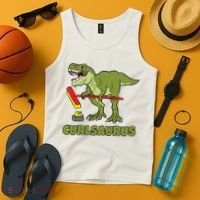Curlsaurus Curler Dinosaur Sport Tank Top thumb 4