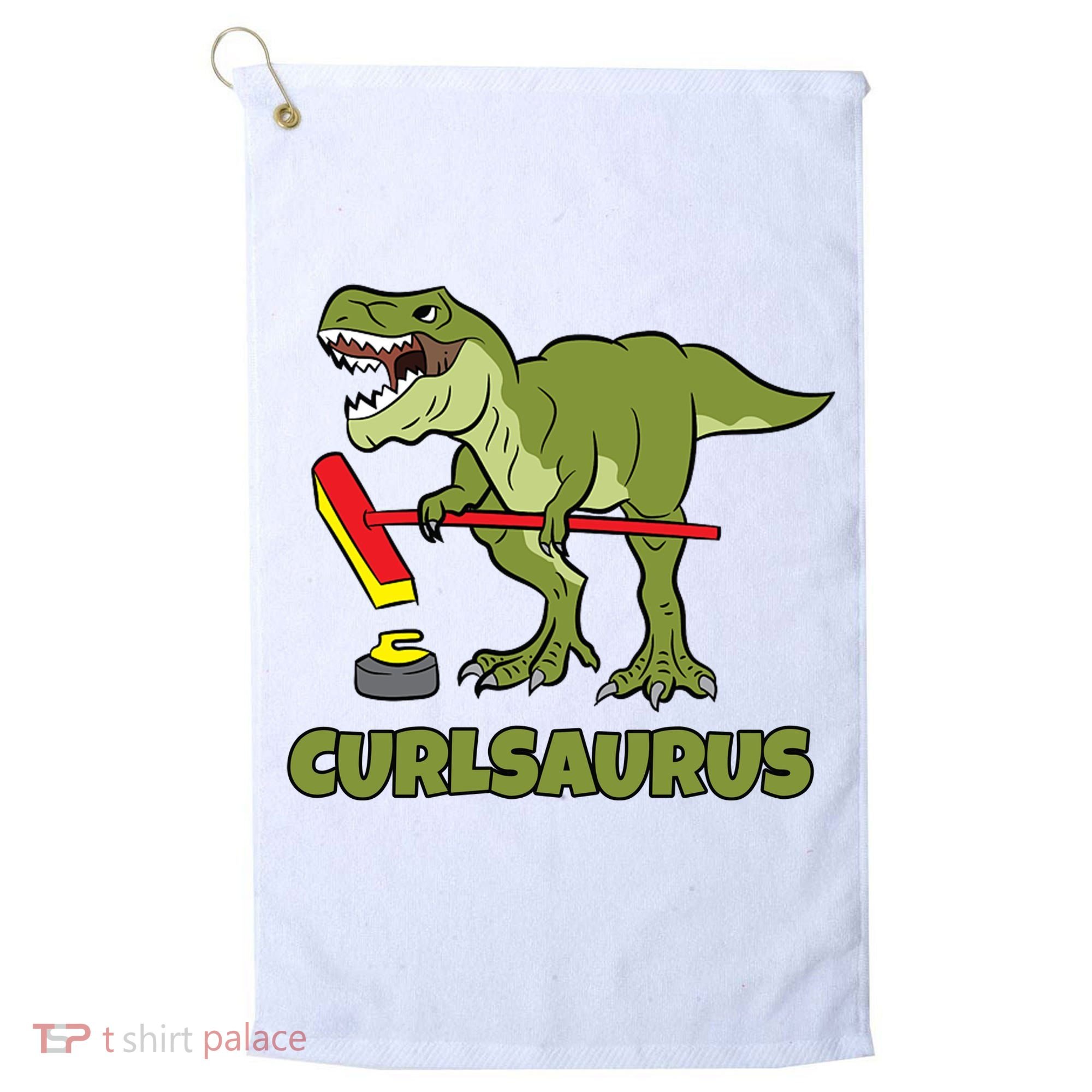 Curlsaurus Curler Dinosaur Sport Golf Towel