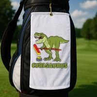 Curlsaurus Curler Dinosaur Sport Golf Towel thumb 2