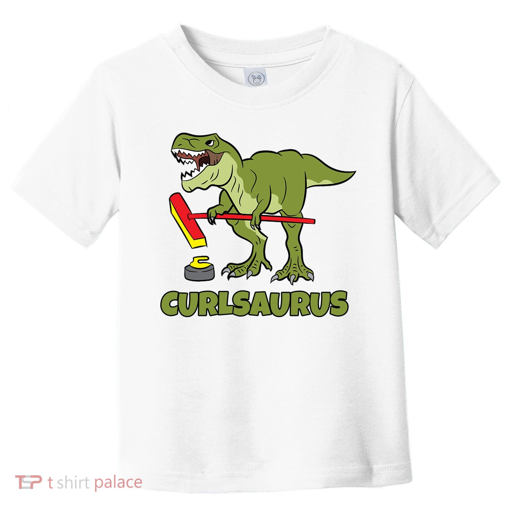 Curlsaurus Curler Dinosaur Sport Toddler T-Shirt