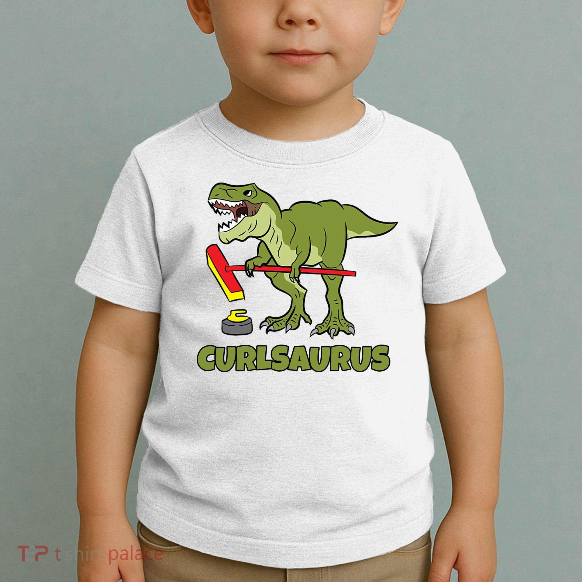 Curlsaurus Curler Dinosaur Sport Toddler T-Shirt