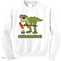 Curlsaurus Curler Dinosaur Sport Kids Sweatshirt thumb 0