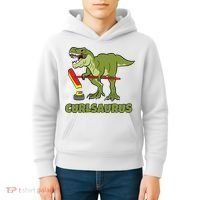 Curlsaurus Curler Dinosaur Sport Kids Hoodie thumb 4
