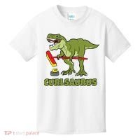 Curlsaurus Curler Dinosaur Sport Kids T-Shirt thumb 0