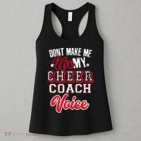 Cheerleading Coach Don't Make Me Use My Cheer Coach Voice Women's Tank Top thumb 3