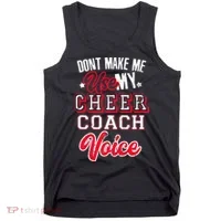 Cheerleading Coach Don't Make Me Use My Cheer Coach Voice Tank Top thumb 0