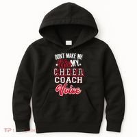 Cheerleading Coach Don't Make Me Use My Cheer Coach Voice Kids Hoodie thumb 0