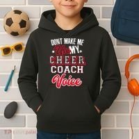 Cheerleading Coach Don't Make Me Use My Cheer Coach Voice Kids Hoodie thumb 2