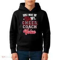 Cheerleading Coach Don't Make Me Use My Cheer Coach Voice Kids Hoodie thumb 4