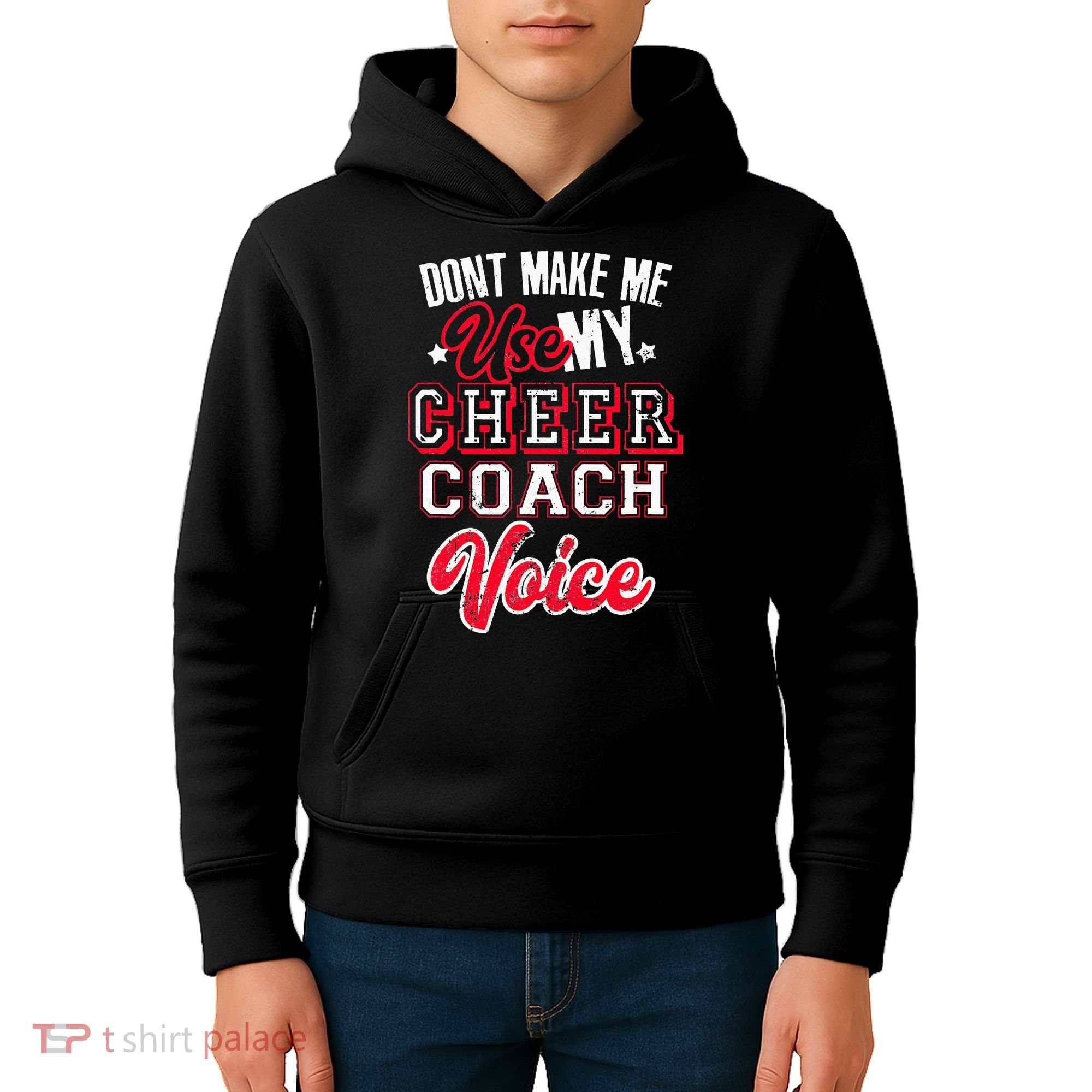Cheerleading Coach Don't Make Me Use My Cheer Coach Voice Kids Hoodie