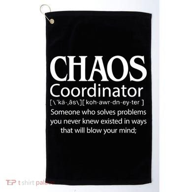 Chaos Coordinator Definition Golf Towel