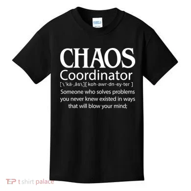 Chaos Coordinator Definition Kids T-Shirt