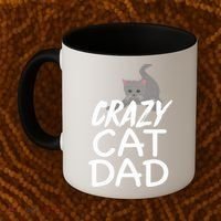 Crazy Cat Dad Funny Fathers Day Kitten Dads Tee Coffee Mug thumb 2