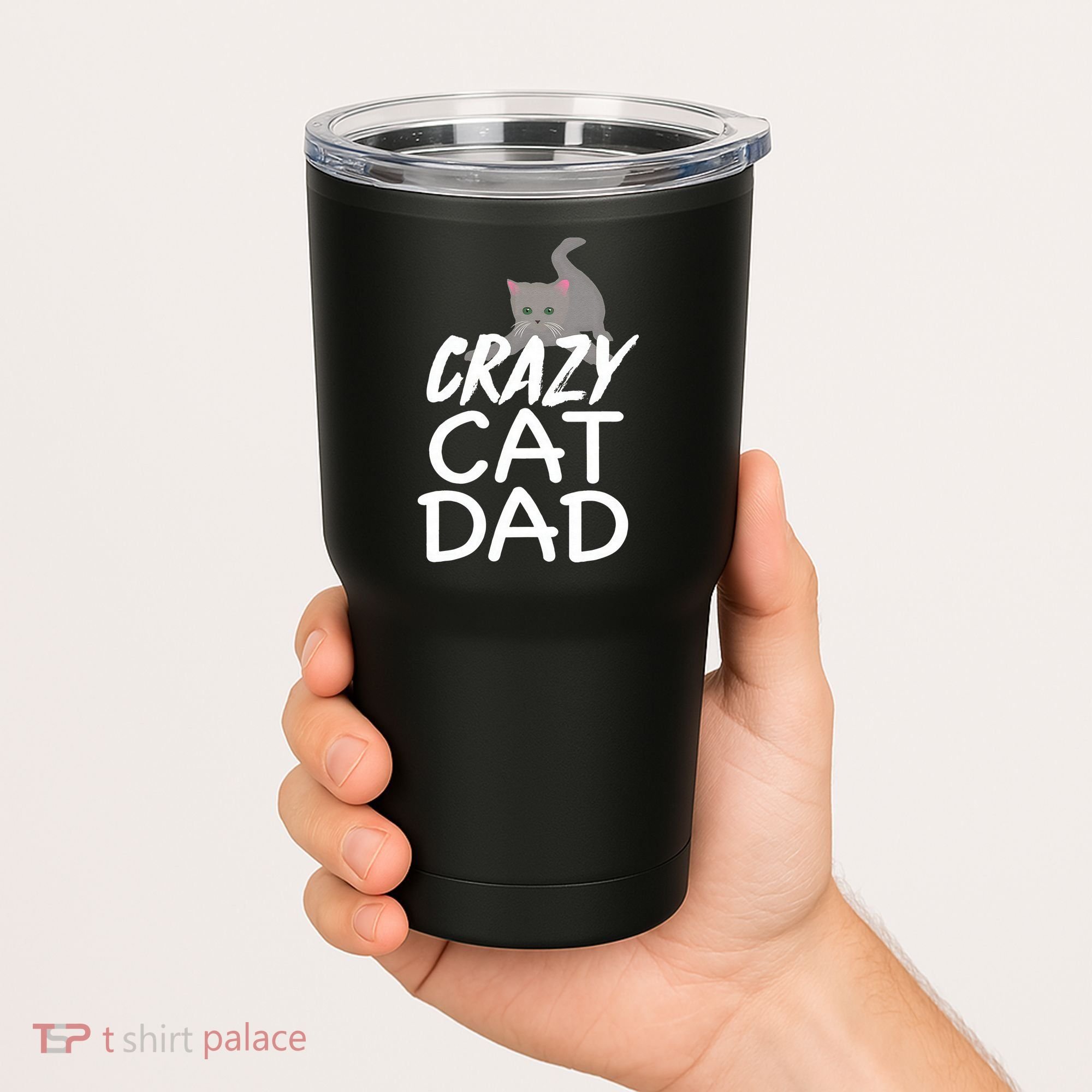 Crazy Cat Dad Funny Fathers Day Kitten Dads Tee Tumbler