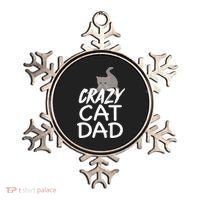 Crazy Cat Dad Funny Fathers Day Kitten Dads Tee Ornament thumb 0