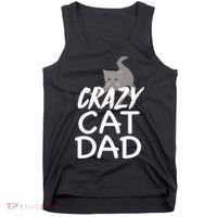 Crazy Cat Dad Funny Fathers Day Kitten Dads Tee Tank Top thumb 0
