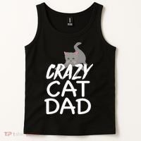 Crazy Cat Dad Funny Fathers Day Kitten Dads Tee Tank Top thumb 2