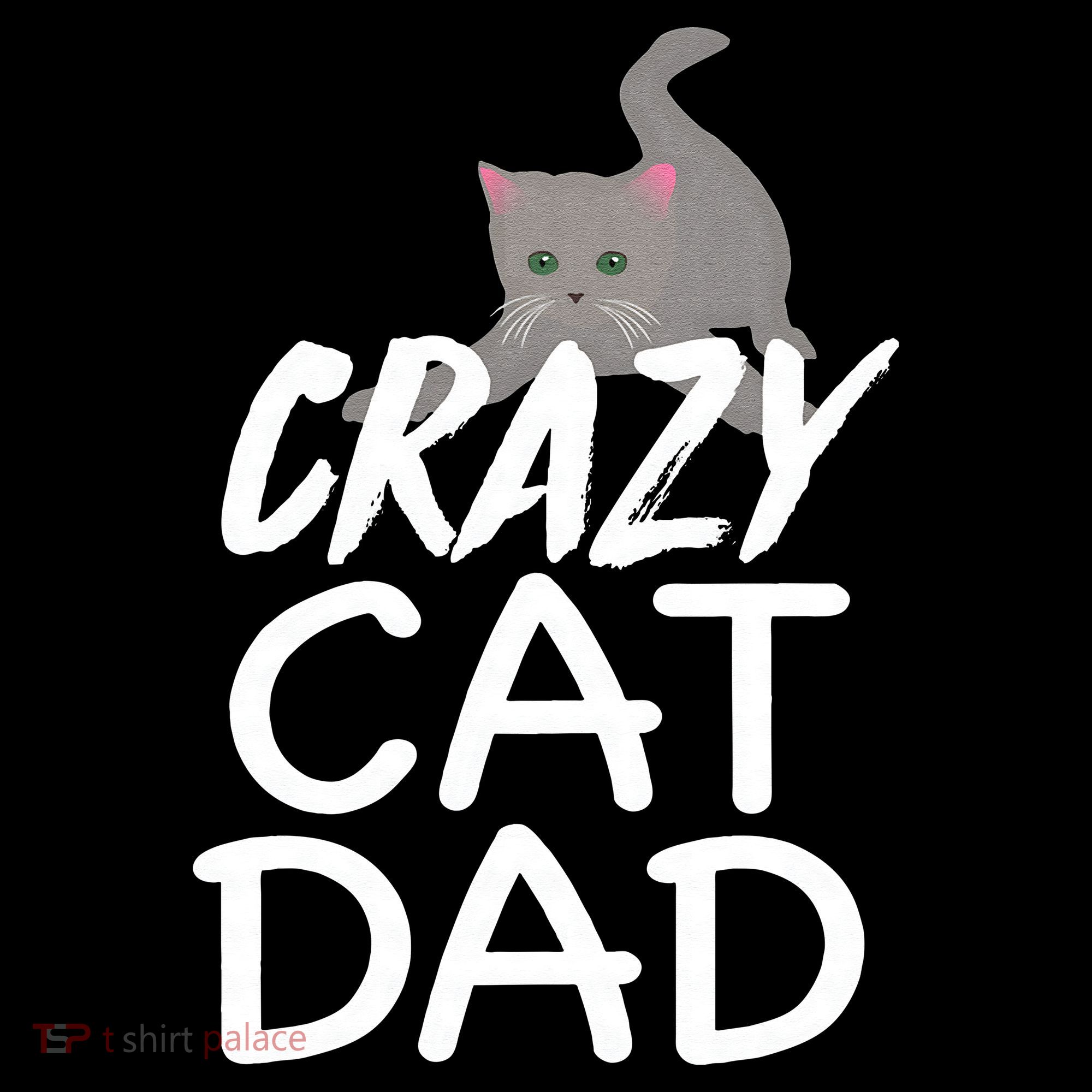 Crazy Cat Dad Funny Fathers Day Kitten Dads Tee Tank Top