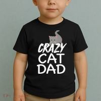 Crazy Cat Dad Funny Fathers Day Kitten Dads Tee Toddler T-Shirt thumb 2