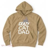 Crazy Cat Dad Funny Fathers Day Kitten Dads Tee Hoodie thumb 0