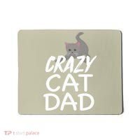 Crazy Cat Dad Funny Fathers Day Kitten Dads Tee Mousepad thumb 0