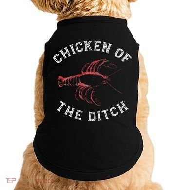 Crawfish Chicken Ditch Retro Cajun Food Gift Doggie Tank