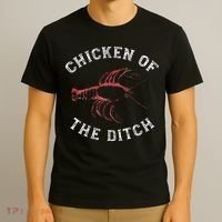 Crawfish Chicken Ditch Retro Cajun Food Gift T-Shirt thumb 3