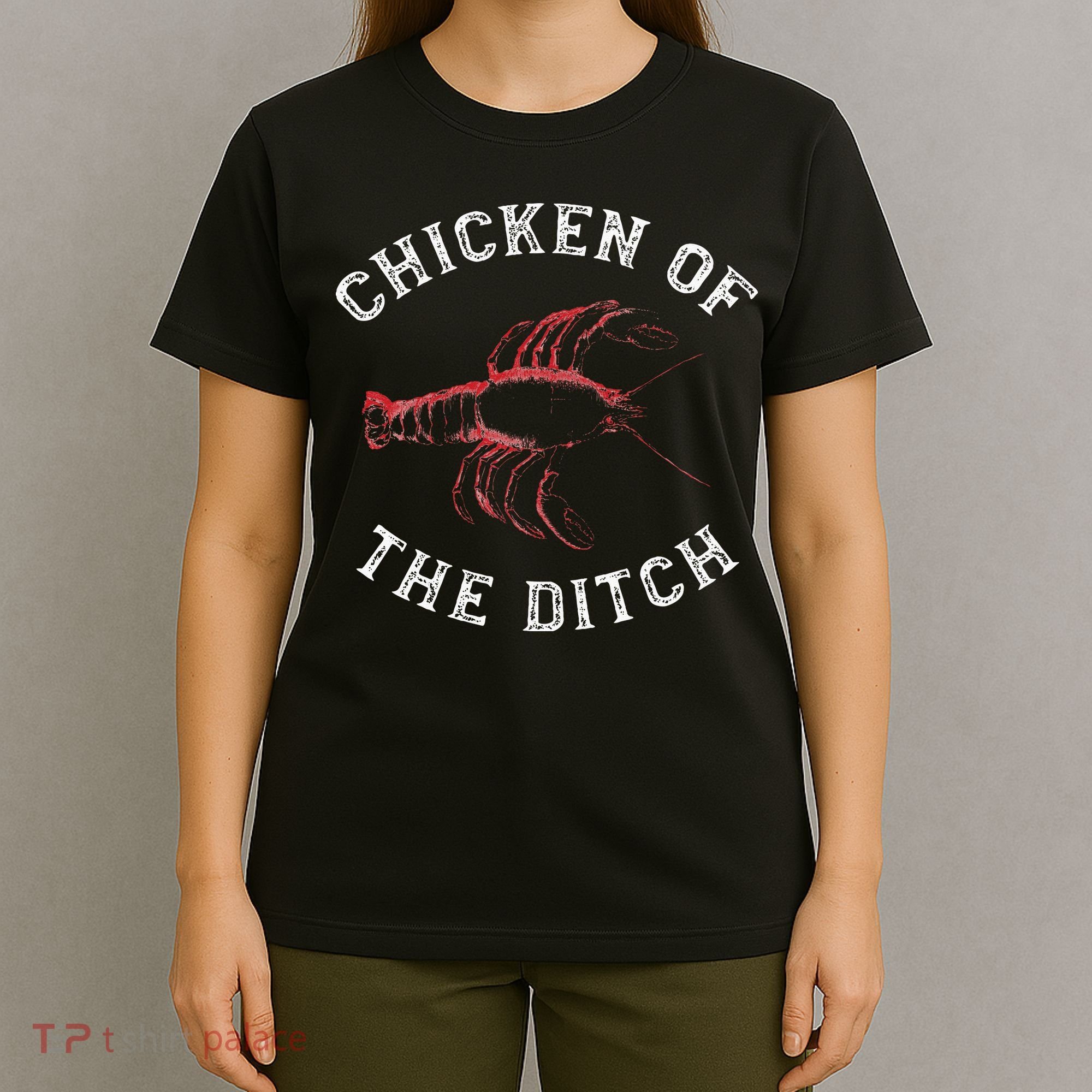 Crawfish Chicken Ditch Retro Cajun Food Gift T-Shirt