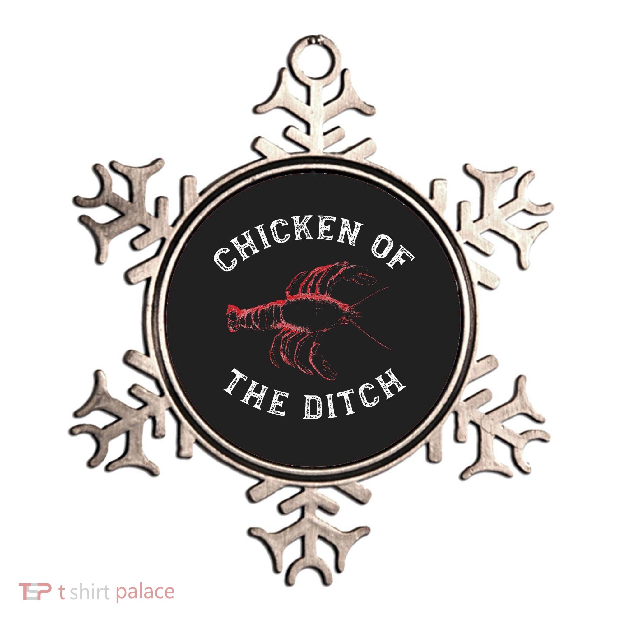 Crawfish Chicken Ditch Retro Cajun Food Gift Ornament