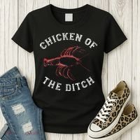 Crawfish Chicken Ditch Retro Cajun Food Gift Women's T-Shirt thumb 3