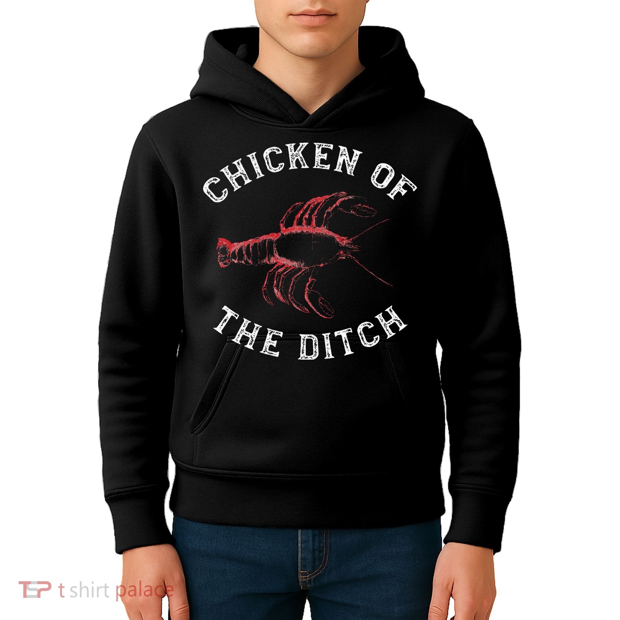 Crawfish Chicken Ditch Retro Cajun Food Gift Kids Hoodie