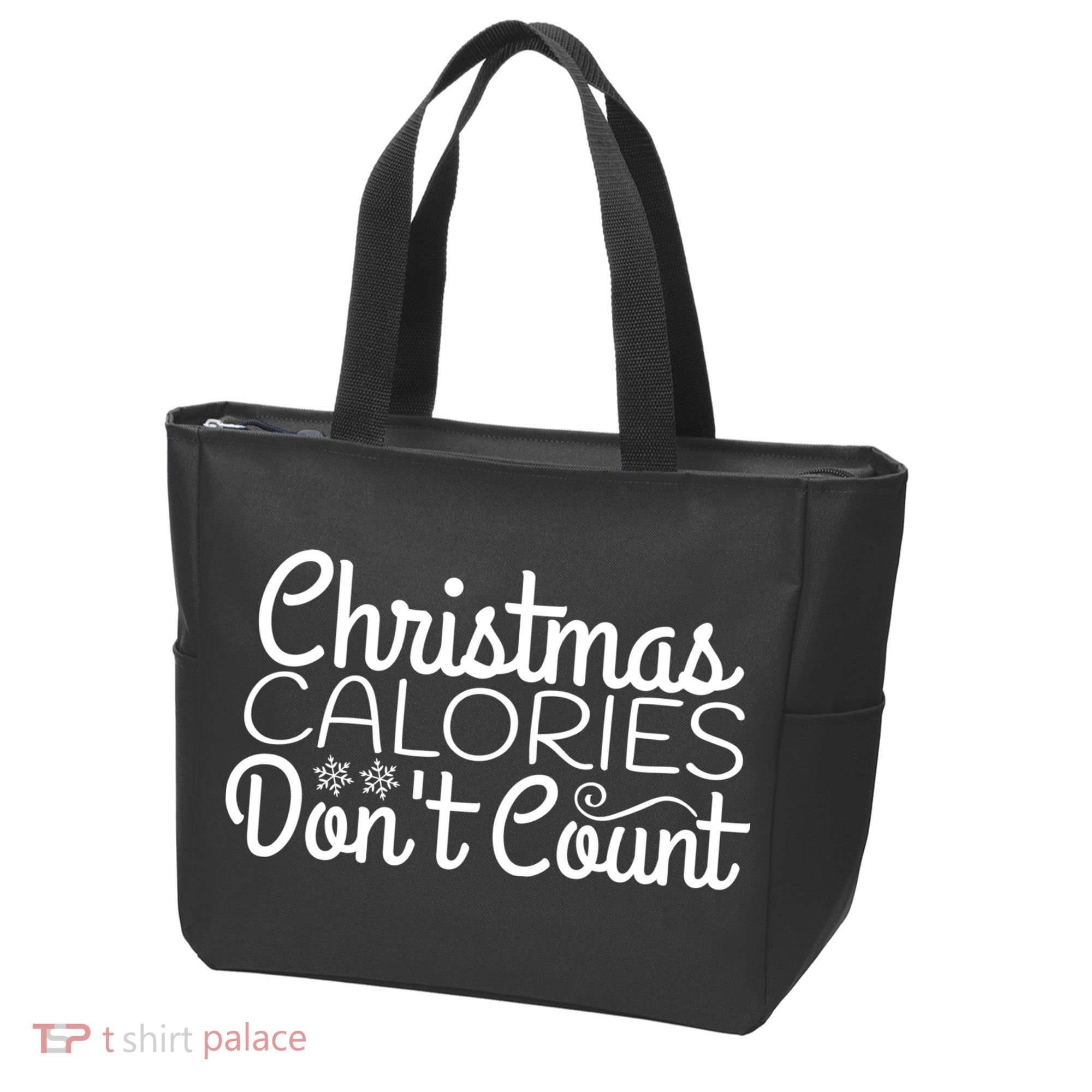 Christmas Calories Don't Count Funny Tote Bag
