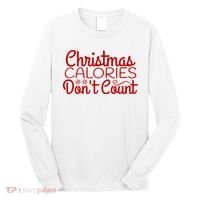 Christmas Calories Don't Count Funny Long Sleeve Shirt thumb 0
