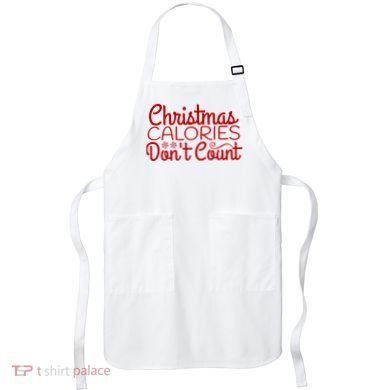 Christmas Calories Don't Count Funny Apron