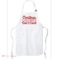 Christmas Calories Don't Count Funny Apron thumb 0