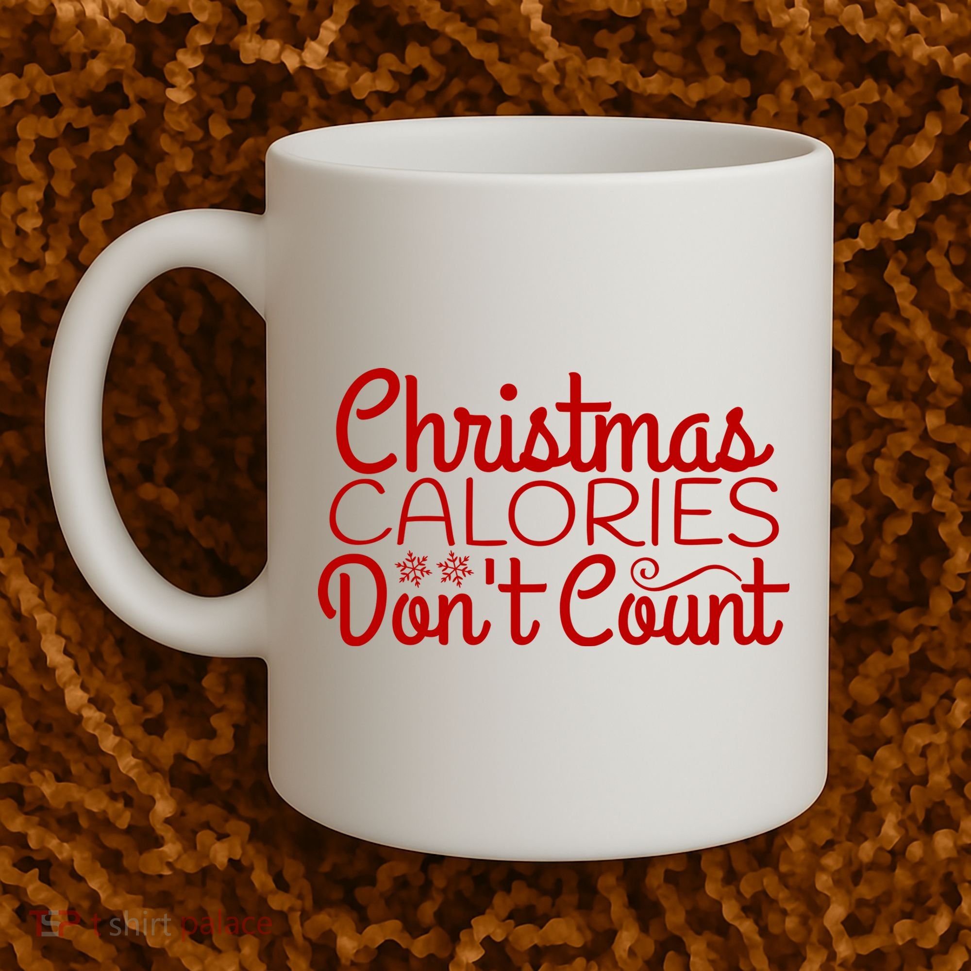Christmas Calories Don't Count Funny Coffee Mug