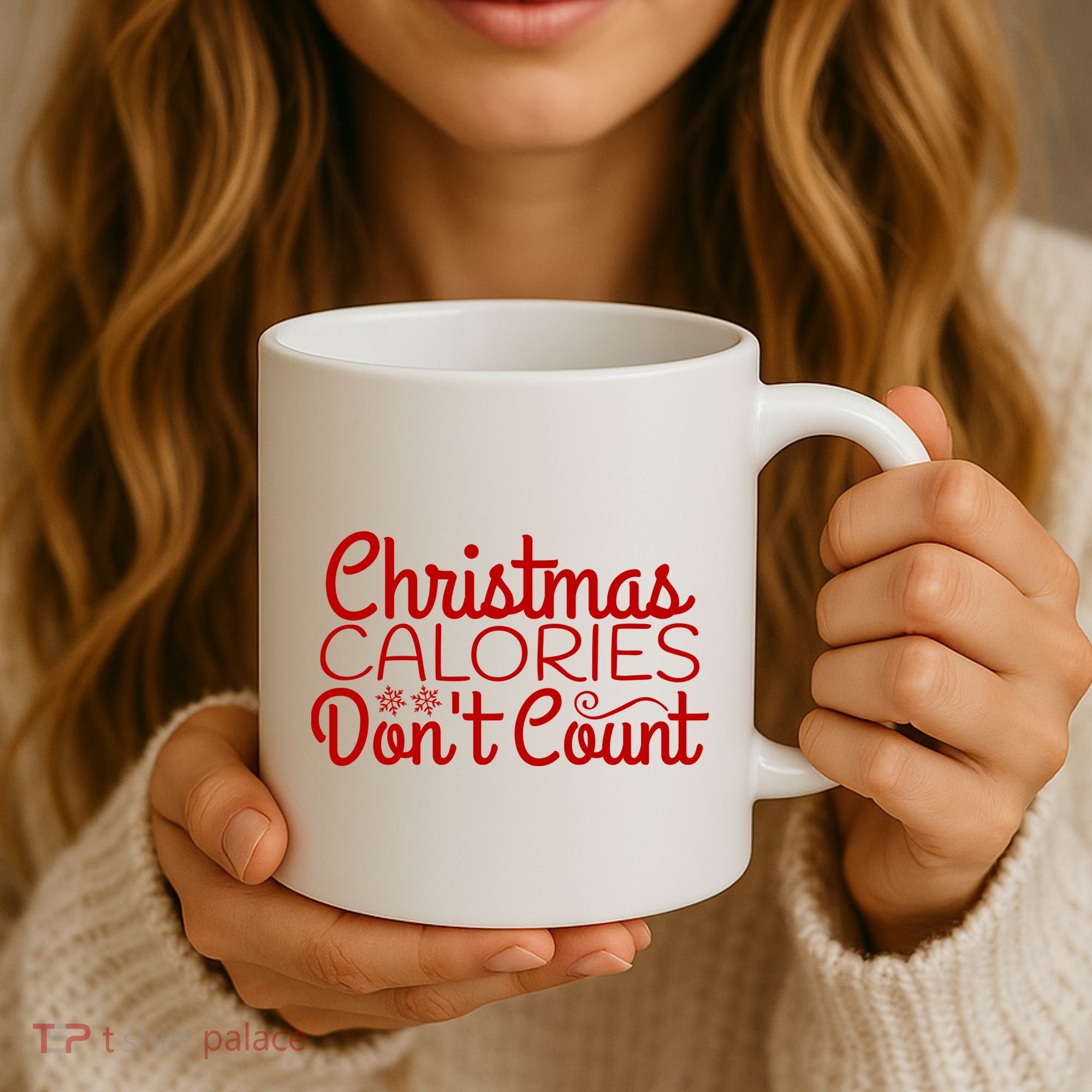 Christmas Calories Don't Count Funny Coffee Mug