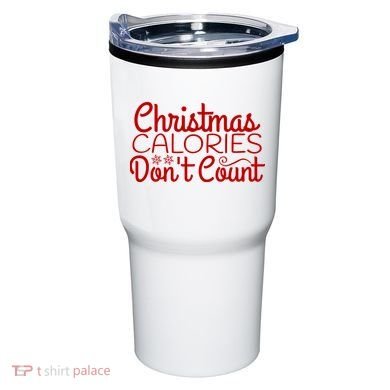 Christmas Calories Don't Count Funny Tumbler