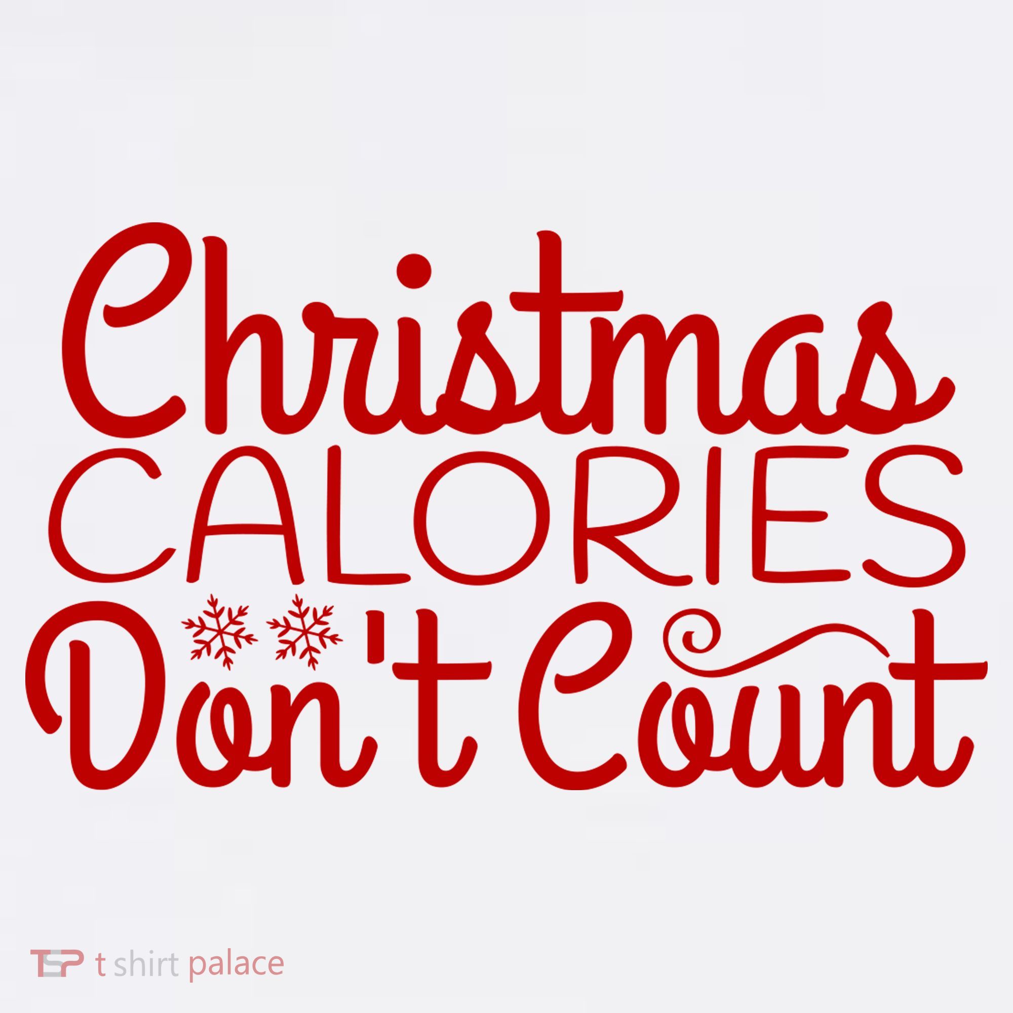Christmas Calories Don't Count Funny Mousepad
