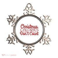 Christmas Calories Don't Count Funny Ornament thumb 0