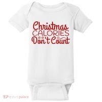 Christmas Calories Don't Count Funny Baby Bodysuit thumb 0