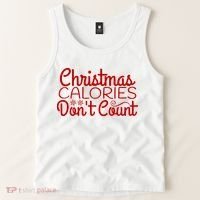 Christmas Calories Don't Count Funny Tank Top thumb 2