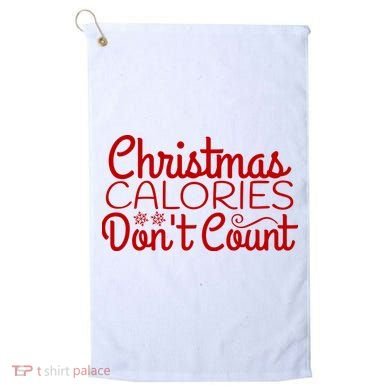 Christmas Calories Don't Count Funny Golf Towel