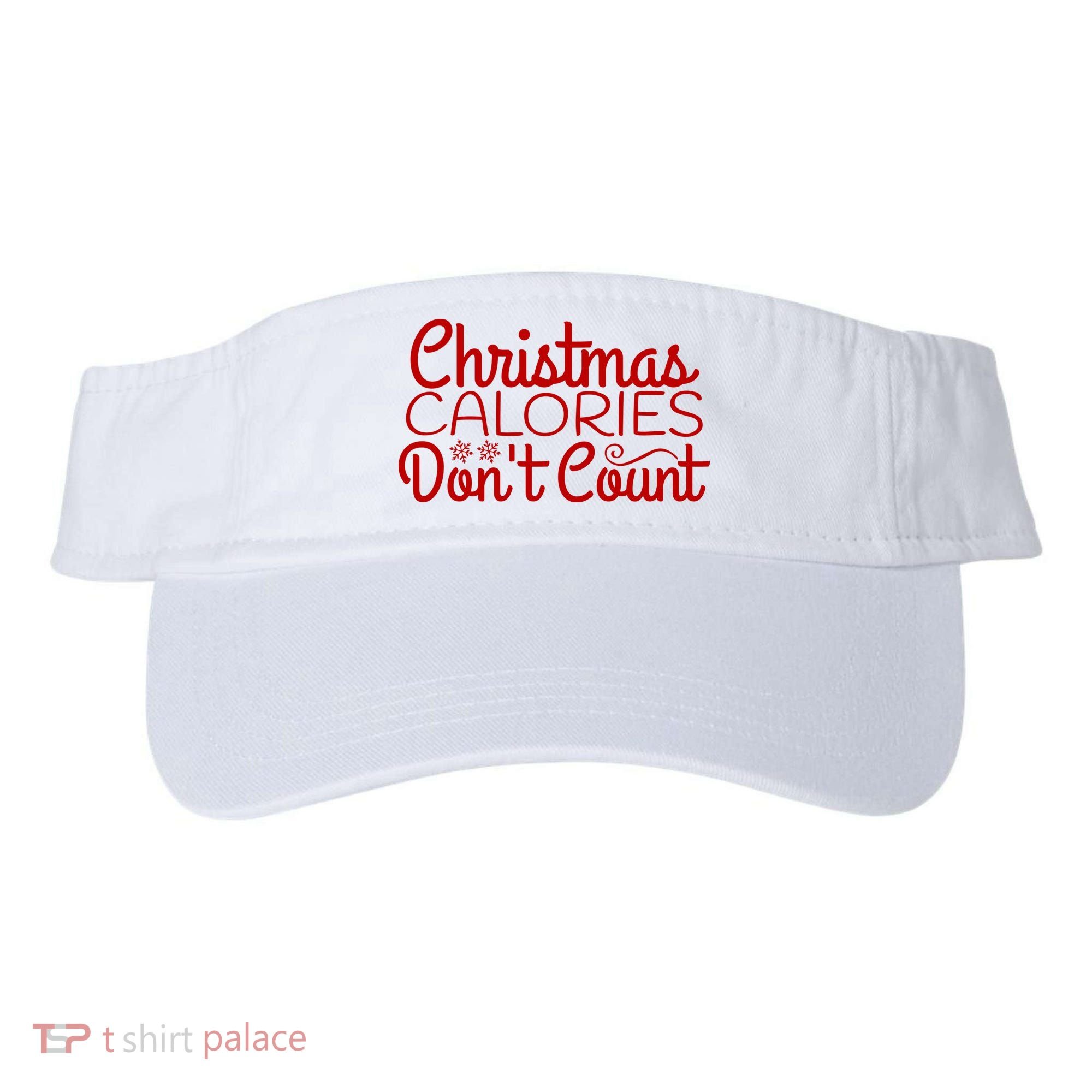 Christmas Calories Don't Count Funny Visor