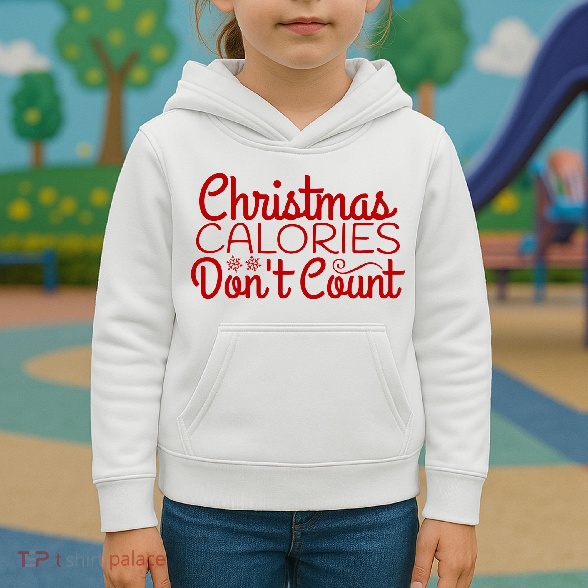 Christmas Calories Don't Count Funny Kids Hoodie