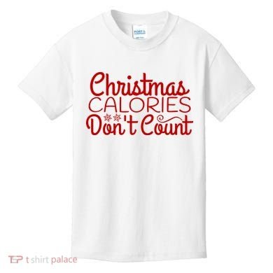 Christmas Calories Don't Count Funny Kids T-Shirt