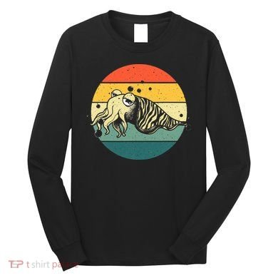 Cute Cuttlefish Design  Lovers Fishing Long Sleeve Shirt