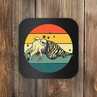 Cute Cuttlefish Design  Lovers Fishing Coaster
